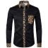 Pánská leopardí košile F617 černá