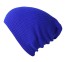 Pánská pletená čepice J3516 modrá