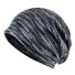 Pánská pletená čepice s kožíškem J2081 šedá