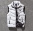 Pánska prešívaná vesta S117 svetlo sivá