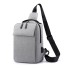 Pánská taška přes rameno s USB portem T409 šedá