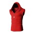 Pánská vesta s kapucí T1998 červená