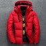 Pánska zimná bunda s kapucňou A1743 červená