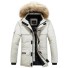 Pánska zimná bunda s kapucňou S52 béžová