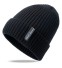 Pánska zimná čiapka s kožúškom J955 čierna
