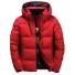 Pánska zimná páperová bunda S48 červená