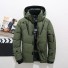 Pánská zimní bunda F1059 armádní zelená