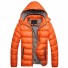Pánská zimní bunda J2626 oranžová