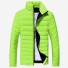Pánská zimní bunda s límcem J2934 světle zelená