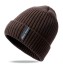 Pánská zimní čepice s kožíškem J955 kávová