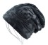 Pánská zimní čepice s lebkou J2098 černá