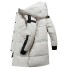 Pánská zimní péřová bunda F1265 krémová