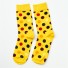 Pánske bavlnené ponožky s bodkami žltá