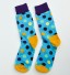 Pánské bavlněné ponožky s puntíky světle modrá