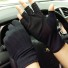 Pánske bavlnené rukavice bezprsté čierna