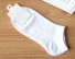 Pánske členkové ponožky v rôznych farbách - 5 párov biela
