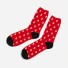 Pánske dlhé ponožky červená