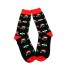 Pánske dlhé vianočné ponožky červená