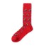 Pánské dlouhé ponožky červená