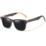 Pánske drevené slnečné okuliare E2161 čierna