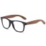 Pánské dřevěné sluneční brýle E2158 čirá
