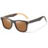 Pánské dřevěné sluneční brýle E2161 hnědá