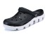 Pánske gumové sandále čierno-biela
