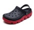 Pánske gumové sandále čierno-červená