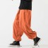 Pánské harémové kalhoty F1457 oranžová
