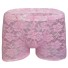 Pánské krajkové boxerky B5 světle růžová