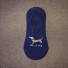 Pánské krátké ponožky s jezevčíky modrá