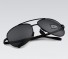 Pánske luxusné slnečné okuliare pilotky J2656 čierna