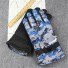 Pánské lyžařské rukavice s maskáčovým vzorem modrá