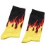 Pánské ponožky s plameny žlutá