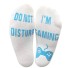 Pánske ponožky s potlačou svetlo modrá