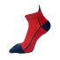 Pánske prstové ponožky - 5 párov A2427 červená