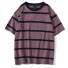 Pánské pruhované tričko T2069 fialová