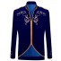 Pánské sako na zip tmavě modrá