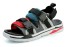 Pánske sandále sivo-červeno-modrá