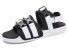 Pánské sandály s přezkami bílo-černá