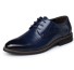Pánské společenské boty - Polobotky J2673 modrá
