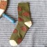 Pánske štýlové ponožky A2256 armádny zelená