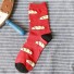 Pánske štýlové ponožky A2256 červená