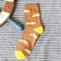 Pánske štýlové ponožky A2256 hnedá