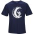 Pánske štýlové tričko s mesiacom J3242 tmavo modrá