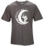 Pánske štýlové tričko s mesiacom J3242 tmavo sivá 1