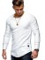 Pánske tričko s dlhým rukávom T2052 biela