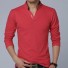 Pánske tričko s dlhým rukávom T2297 červená