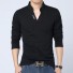 Pánske tričko s dlhým rukávom T2297 čierna