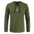 Pánske tričko s dlhým rukávom T2308 armádny zelená